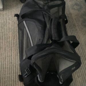 Large Pet Dog Cat Carrier Airline Small Black Bag Travel Soft Mesh Window animal